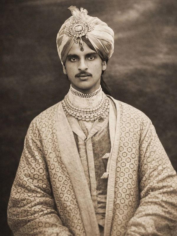 Raja BIKRAM SINGH, Raja of Baghal 1904/1922  Born  1893 PADM LAKSHMI NIWAS THE PALACE ARKI
