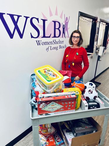 Toy donations for Women’s  Shelter of Long Beach 