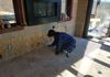 Custom travertine stone pavers