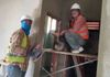 Traditional stucco finish block wall