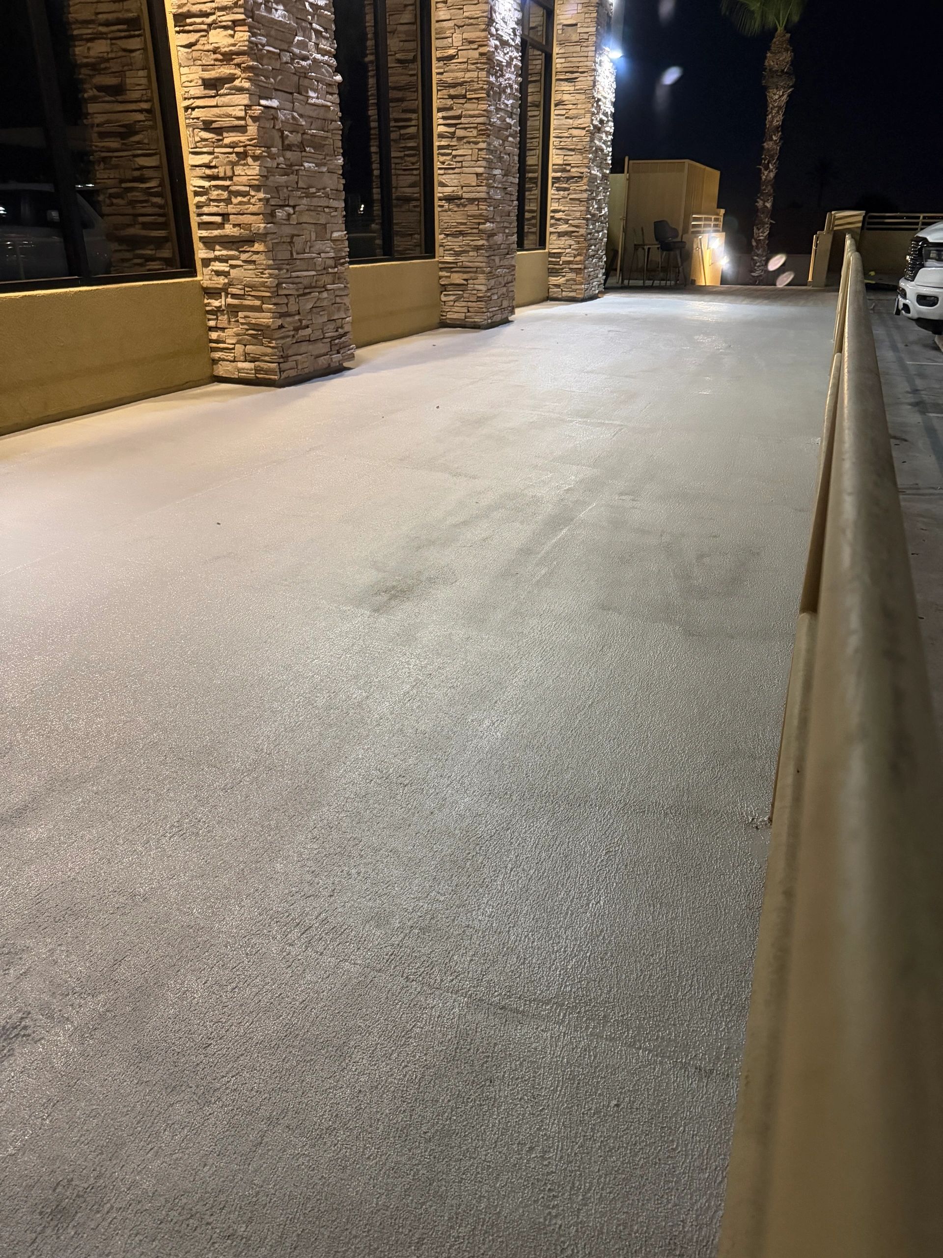 Concrete walkway staining, sealing, painting, and coating.  Poly aspartic 
