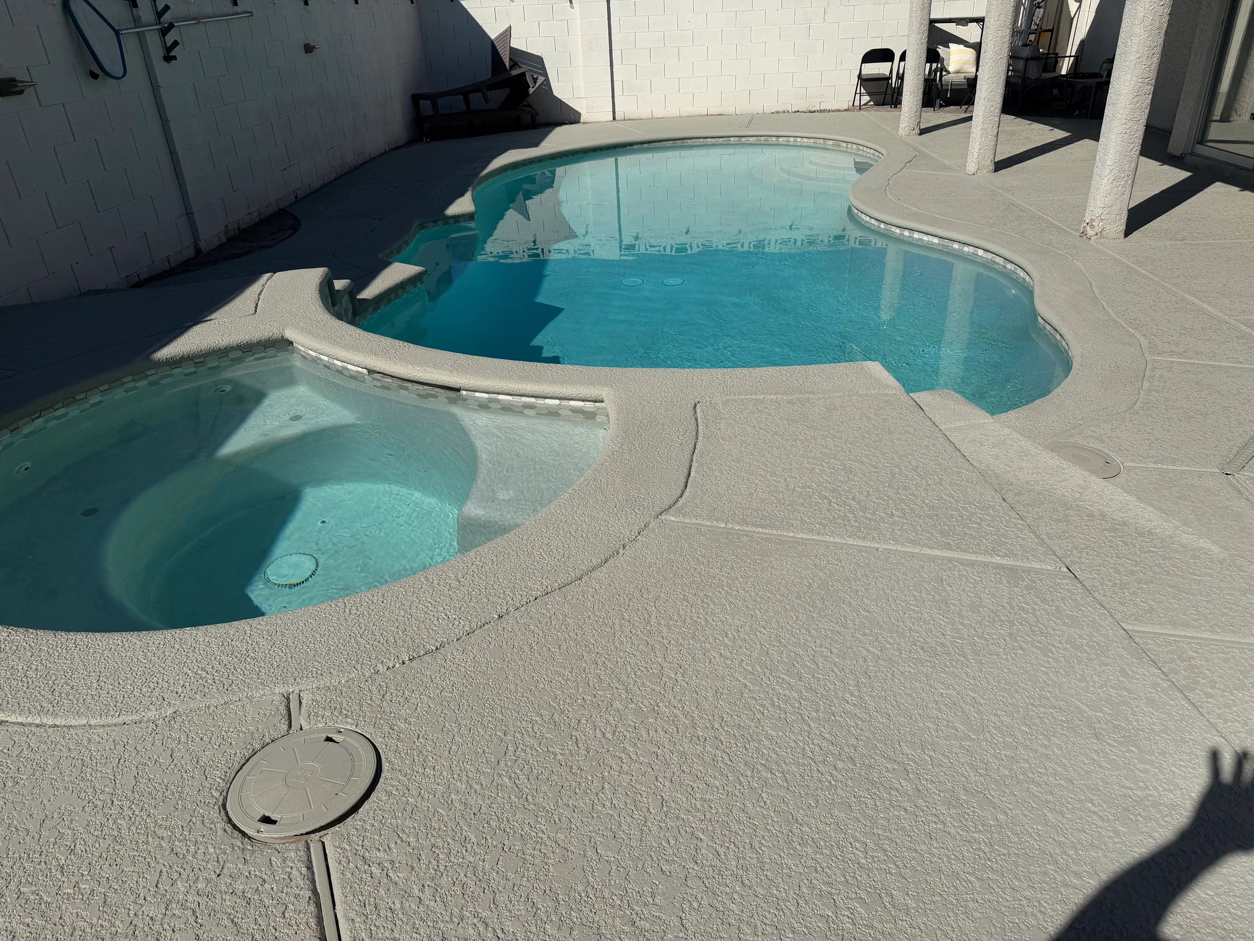 Pool deck coating, staining and  sealing 