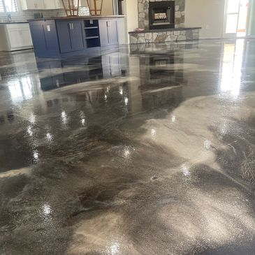 Metallic Epoxy garage floor epoxy 