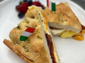Cheddar Cheese, Ciabatta Bread. Add: Mozzarella and/or Tomato