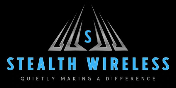 Stealth Wireless logo with a sleek, modern design.