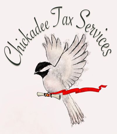 Chickadee Tax Services graphic designed and created by Larry Lin, DMD