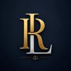 Gold and silver elegant logo with letters R and L.