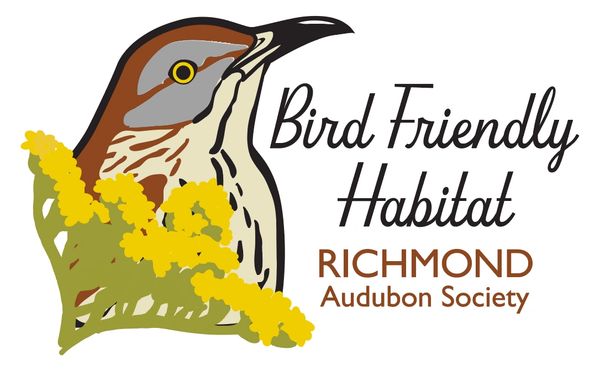 Logo of Richmond Audubon Society promoting bird-friendly habitats.