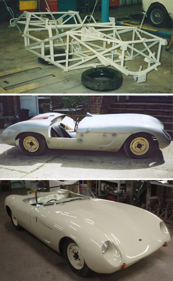 OUD 487 space frame after professional restoration --- 2011 just prior to being sold by Nick Totman 