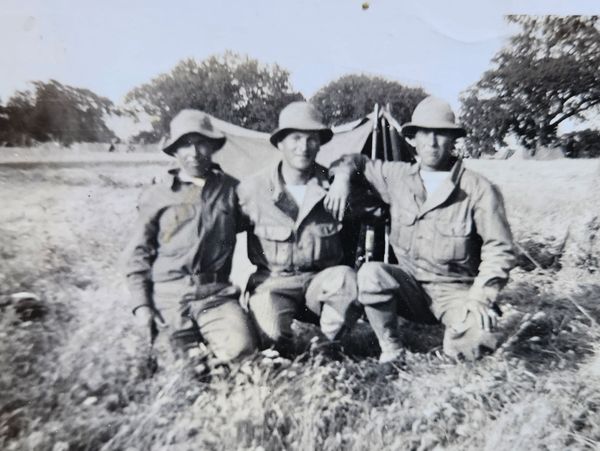 Tilford Jones (L) & brothers, WW2, Italy, photo credit Krista Lee