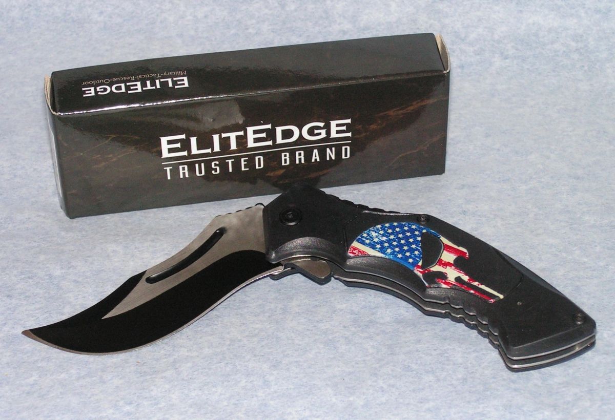 ElitEdge Military-Tactical-Rescue-Outdoor 420C Stainless Pocket Knife