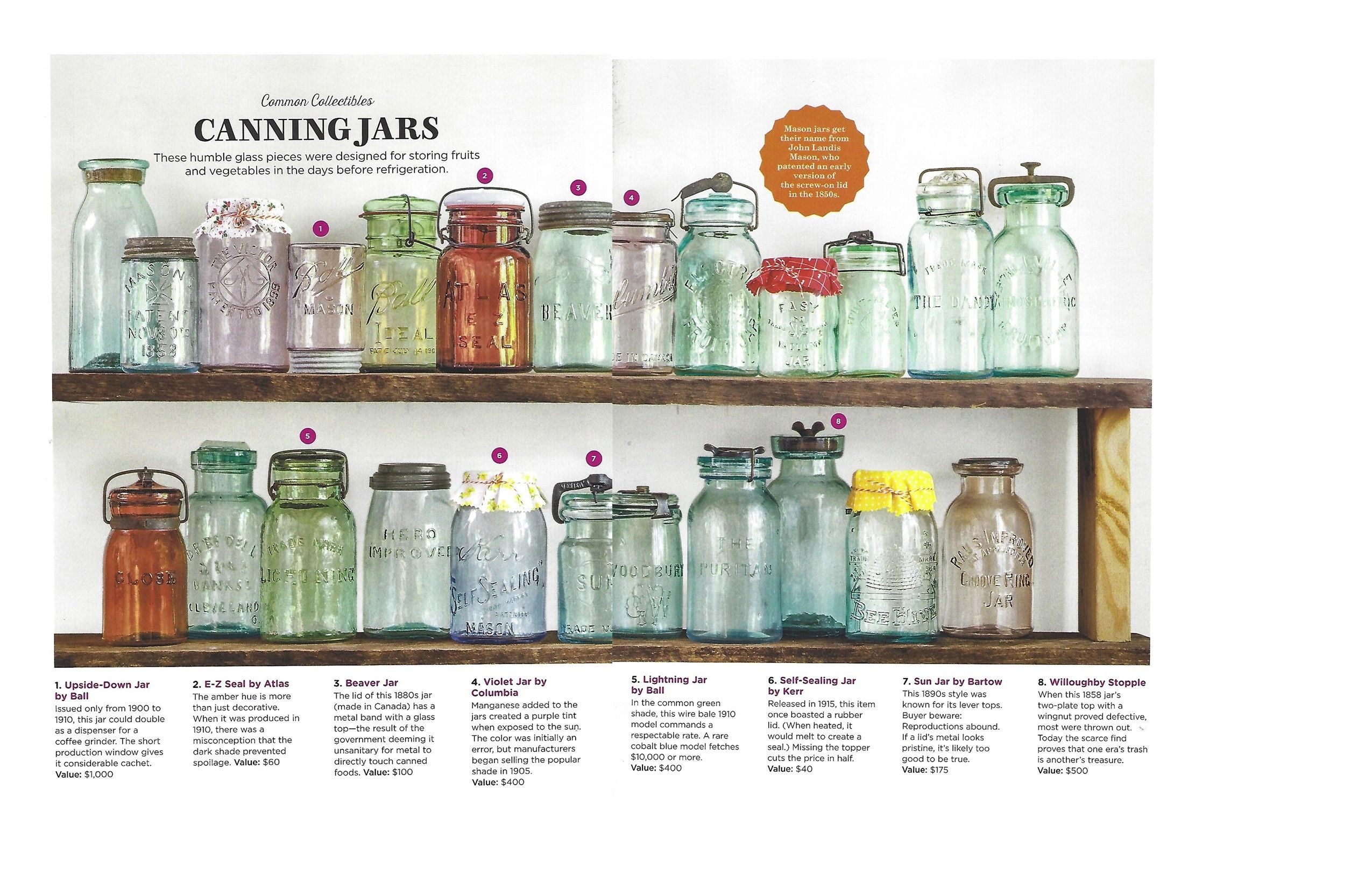 Chapter 1 - Continued ( Antique Canning Jars )