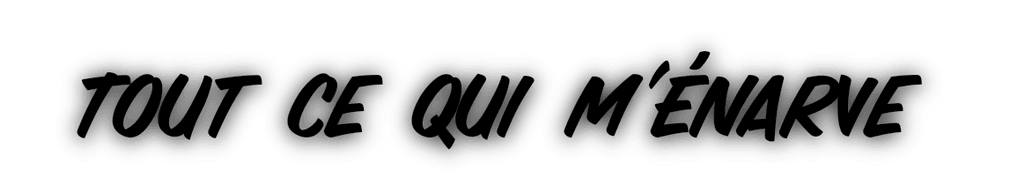 Tout Ce Qui M'énarve !