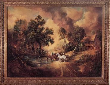 St. Martinville, Louisiana landscape with horses oil painting  by William Carl Groh III