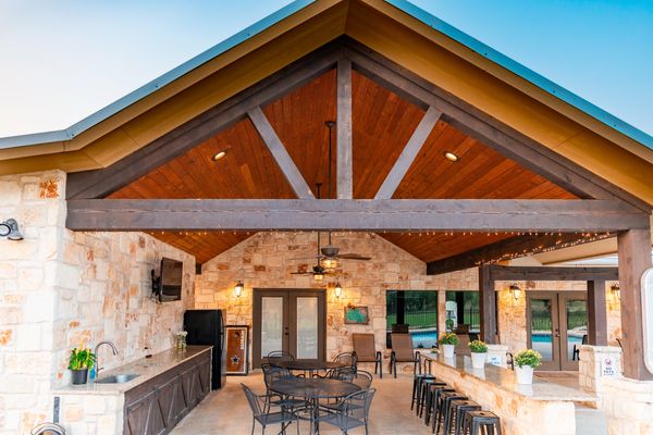 This is an image of the outdoor prep kitchen.