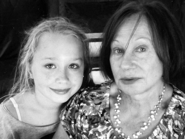 9 year old  HANNI (Hannah) with her Grandma