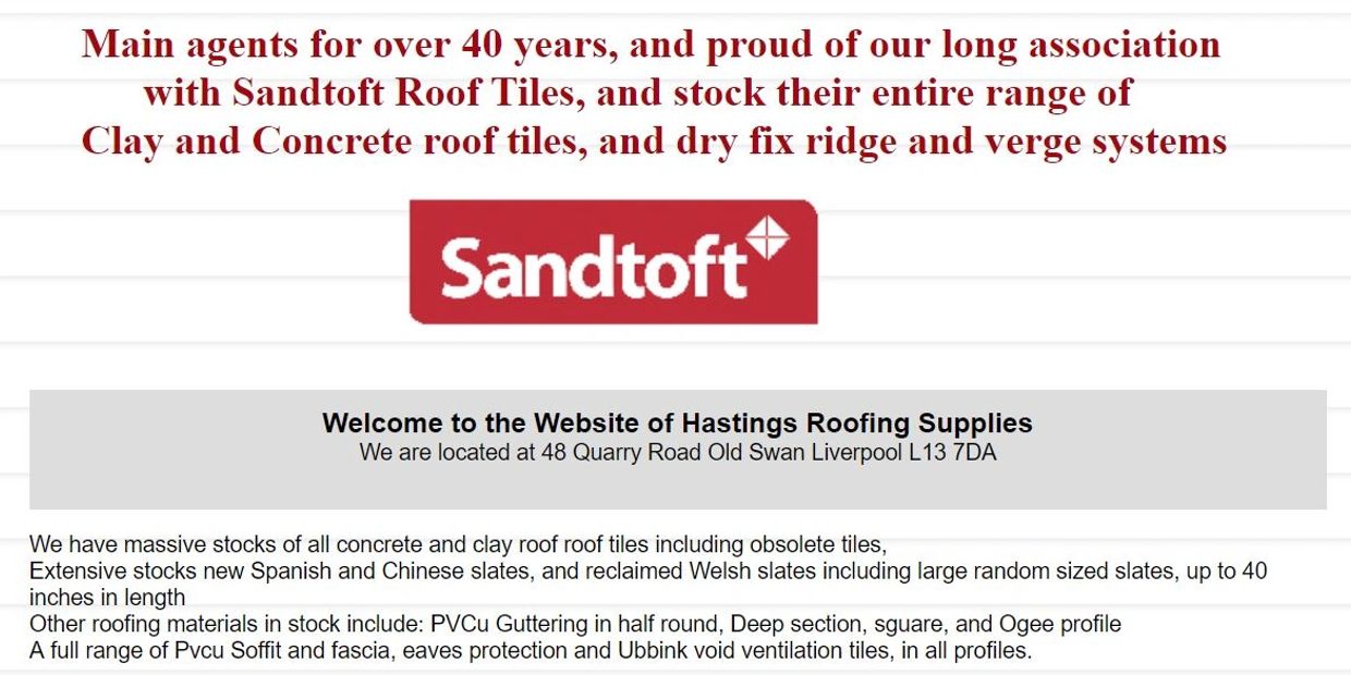 Hastings Roofing Supplies