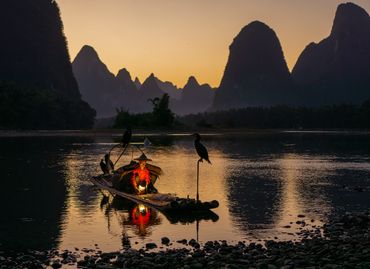 One of the last fisherman who know how to catch fish with their well trained cormorants