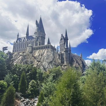 Hogwarts castle in Hogsmeade Village. Islands of Adventure in Orlando, FL. 