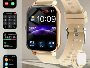1.83-inch Full Touch Screen Smart Watch For Men And Women, USB Rechargeable, 180mAh Battery, Multi-s