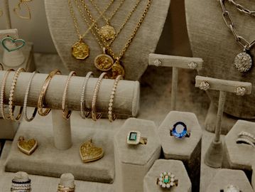 Gold plated jewelry: Necklaces Bracelets Rings Earrings and Pendants