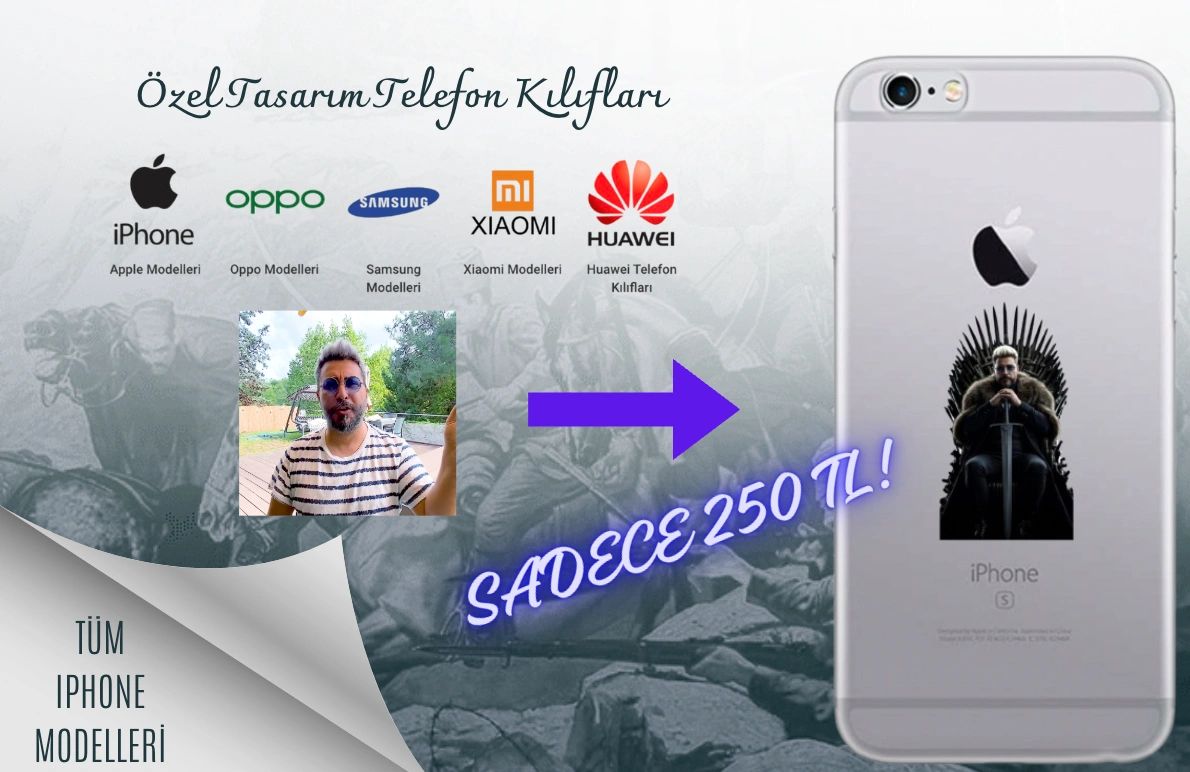 Özel tasarım iphone telefon kılıfı - Game of Throns tasarımı yapılmış.