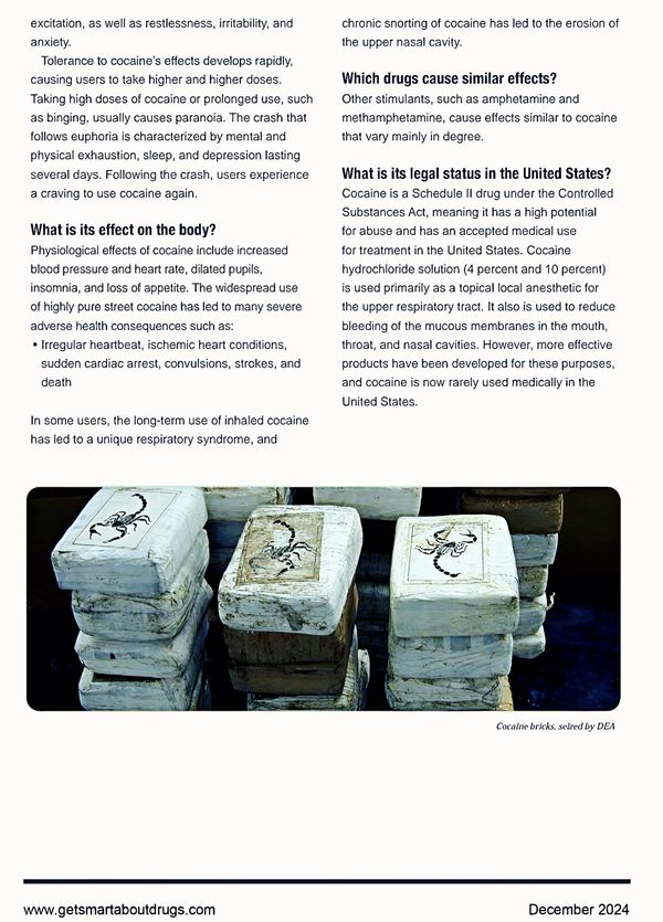 Stacks of cocaine bricks with scorpion logos seized by DEA.