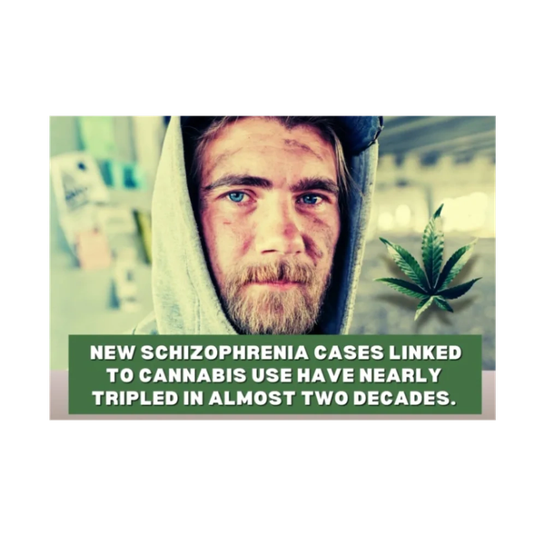 New schizophrenia cases linked to cannabis nearly tripled in two decades.