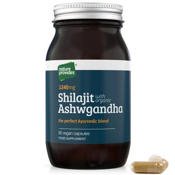 Ayurvedic Shilajit and Organic Ashwagandha Root - 90 Capsules