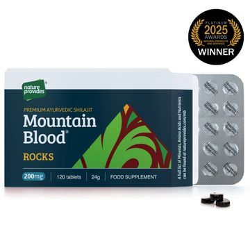 Mountain Blood® Rocks (200mg) Premium Shilajit - 120 tablets