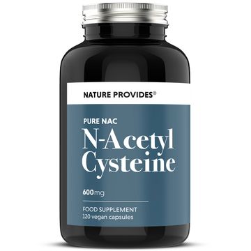 NAC (600mg) Pure N-Acetyl Cysteine - 120 Capsules
