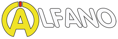 Logo featuring a yellow stylized 'A' with a red accent and the text 'LFANO' in white.