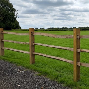 post and rail fencing