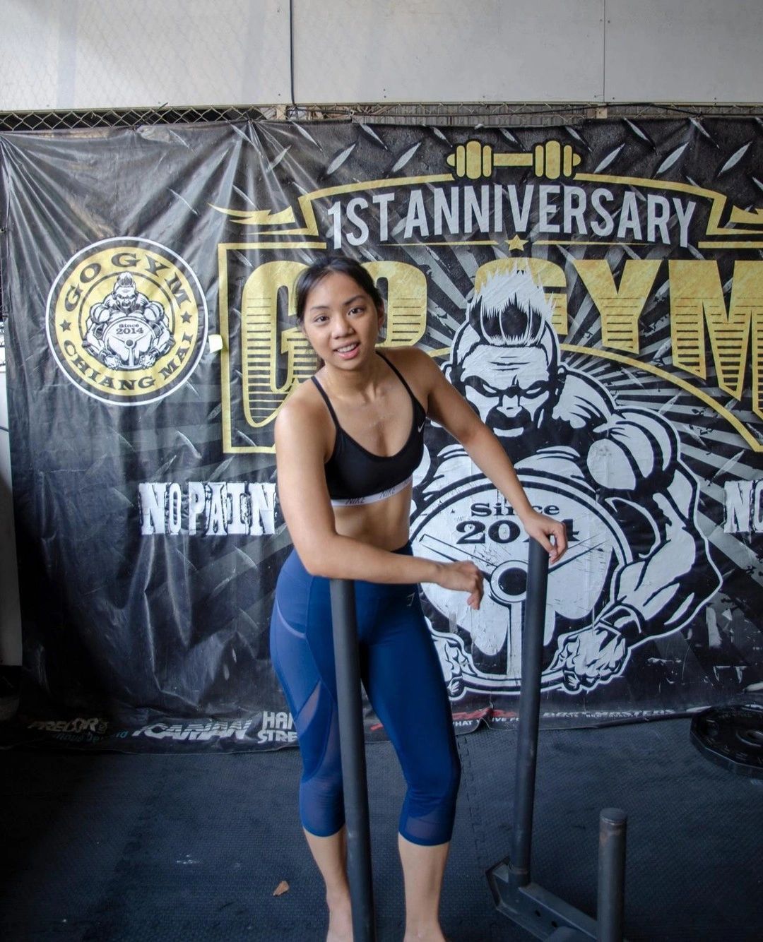 Working out in just a sports bra Clearance