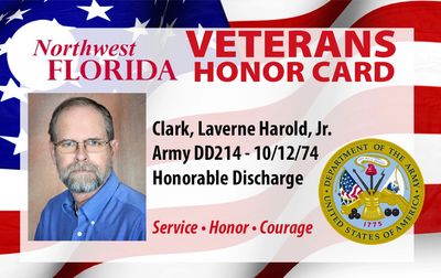 Actual NWFL Veterans Honor Card