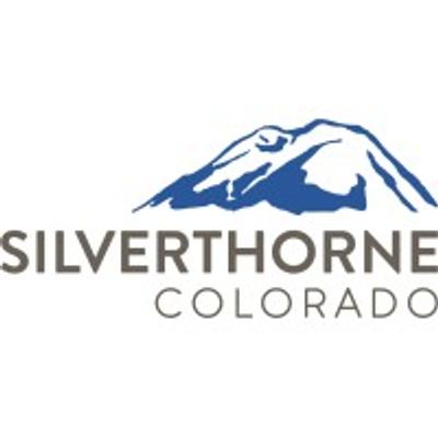 Silverthorne Colorado logo with mountain illustration.