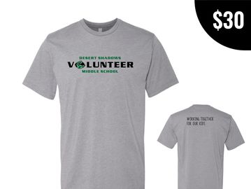 Grey Desert Shadows Middle School Volunteer t-shirt