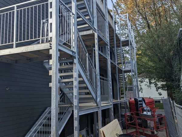 Escaliers galvanisé