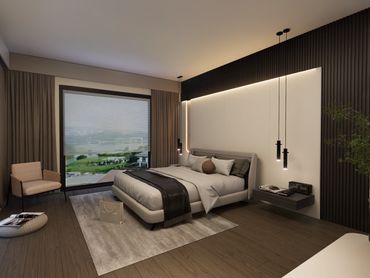 "Mogan Life Sitesi'nde göl manzaralı 6+2 villa - modern ve şık tasarım"