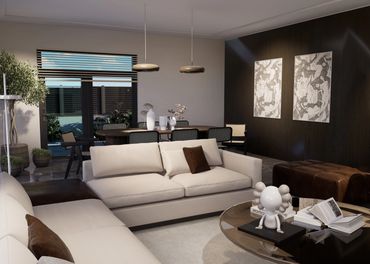 "Mogan Life Sitesi'nde göl manzaralı 6+2 villa - modern ve şık tasarım"