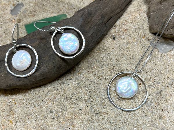 Handmade silver and Pearl Jewelry.