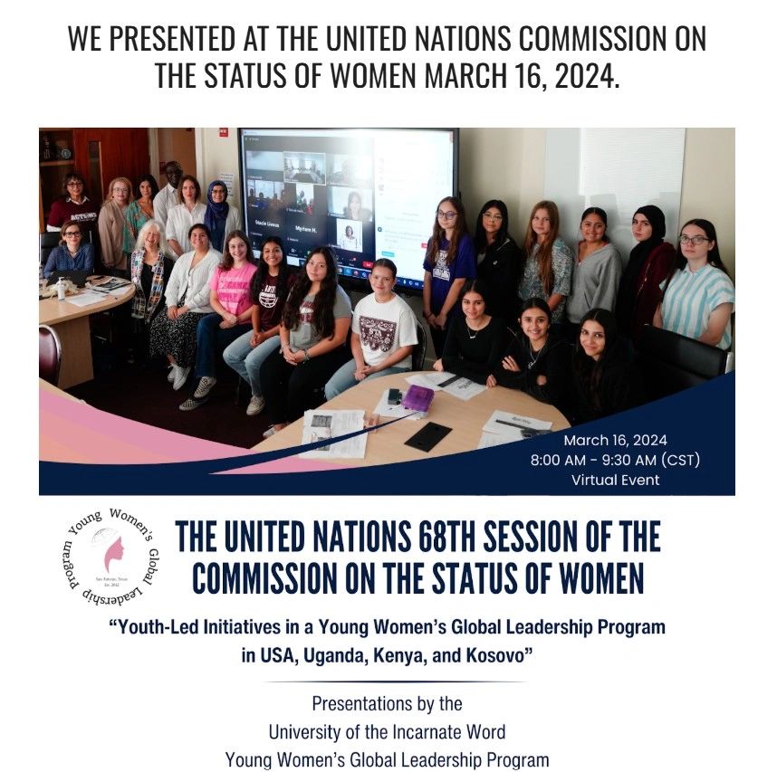 UIW YWGLP, UN Commission on the Status of Women, Global Advocacy, Gender Equality, Women’s Leadership San Antonio, Muzzi QS UIW YWGLP, UN Commission on the Status of Women, Global Advocacy, Gender Equality, Women’s Leadership San Antonio, Muzzi QS