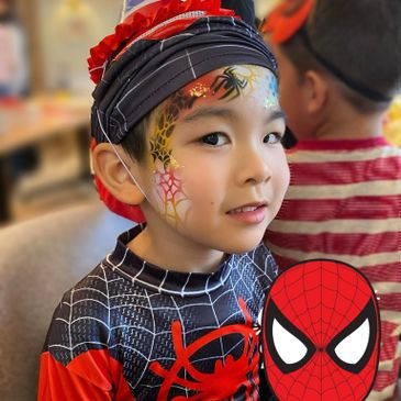 Spiderman-facepainting