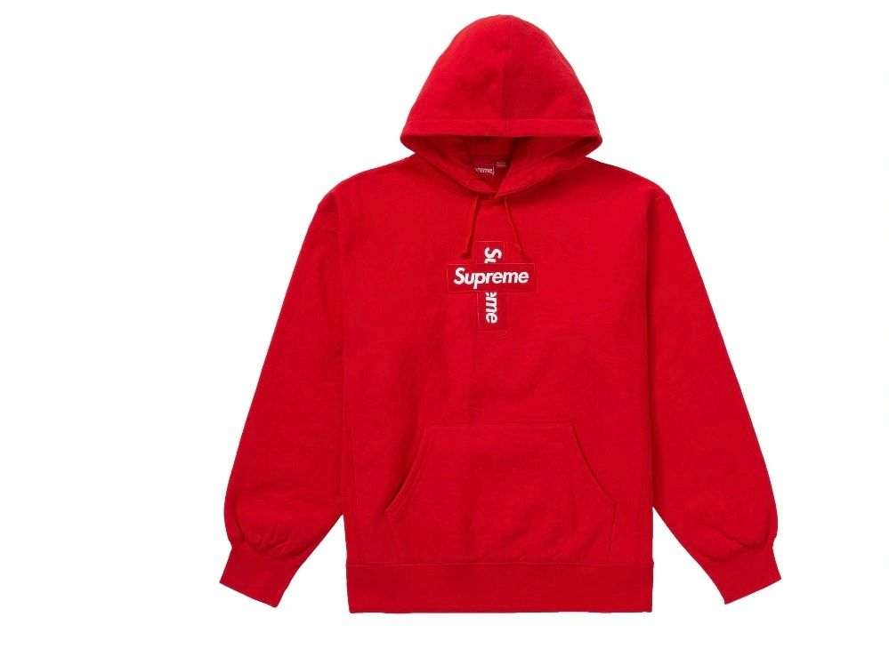 Supreme Cross Box Logo Hooded Sweatshirt