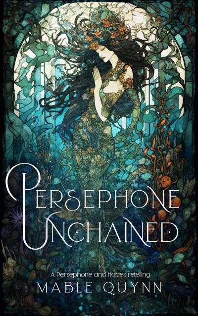 Illustrated book cover of Persephone with underwater elements.