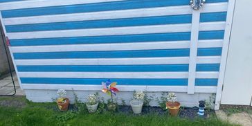 Painting a shed 