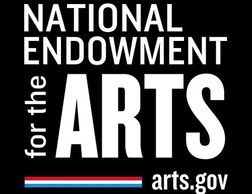 Logo of the National Endowment for the Arts with website arts.gov.