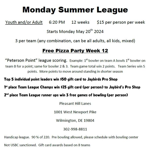 summer league, monday, family