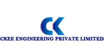 Logo of CK Engineering Private Limited in blue on white background.