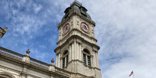 The Ballarat Town Hall clock tower